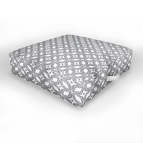 Heather Dutton Starbust Grey Outdoor Floor Cushion
