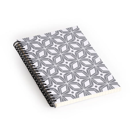 Heather Dutton Starbust Grey Spiral Notebook