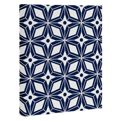 Heather Dutton Starbust Navy Art Canvas