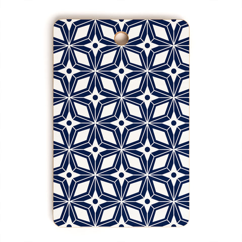 Heather Dutton Starbust Navy Cutting Board Rectangle
