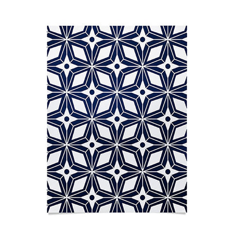 Heather Dutton Starbust Navy Poster