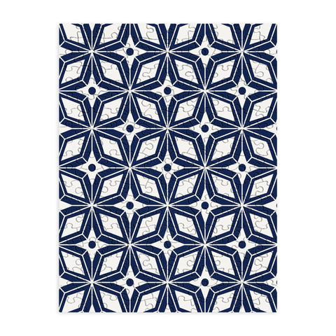 Heather Dutton Starbust Navy Puzzle