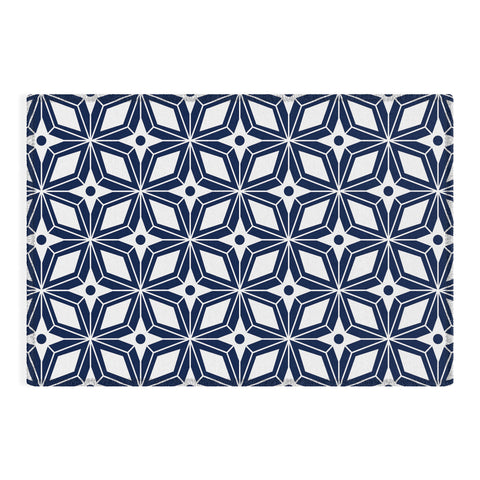 Heather Dutton Starbust Navy Outdoor Rug