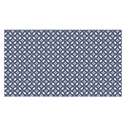 Heather Dutton Starbust Navy Tablecloth
