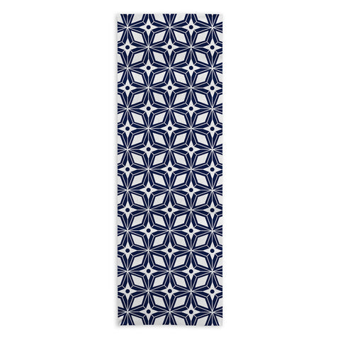 Heather Dutton Starbust Navy Yoga Towel