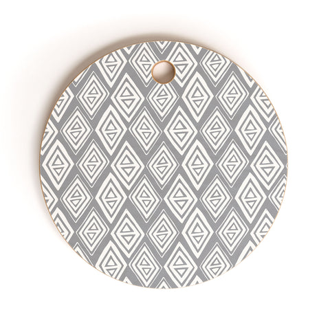Heather Dutton Study in Gray Cutting Board Round