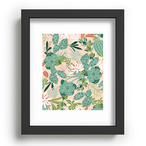 Heather Dutton Succulent Garden Blush Recessed Framing Rectangle
