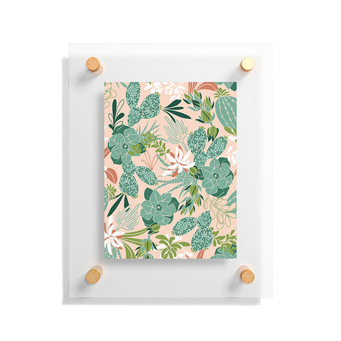 Heather Dutton Succulent Garden Blush Floating Acrylic Print