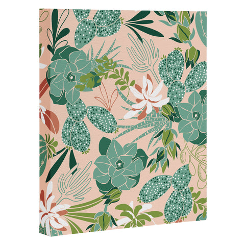 Heather Dutton Succulent Garden Blush Art Canvas