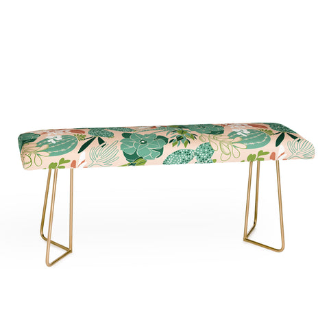 Heather Dutton Succulent Garden Blush Bench