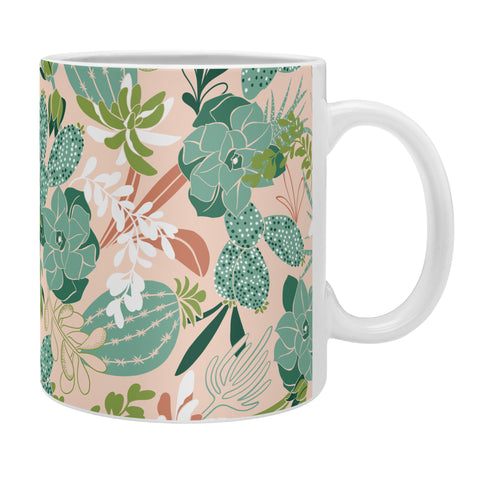 Heather Dutton Succulent Garden Blush Coffee Mug