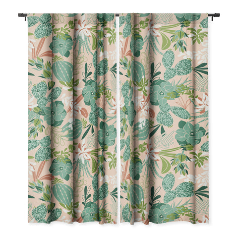 Heather Dutton Succulent Garden Blush Blackout Non Repeat