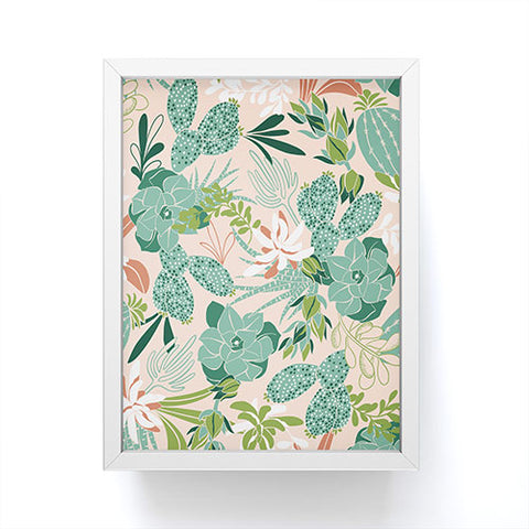 Heather Dutton Succulent Garden Blush Framed Mini Art Print