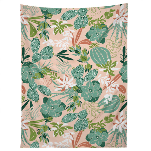 Heather Dutton Succulent Garden Blush Tapestry