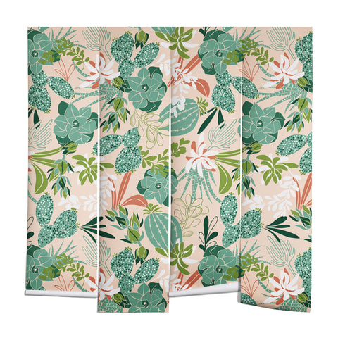 Heather Dutton Succulent Garden Blush Wall Mural