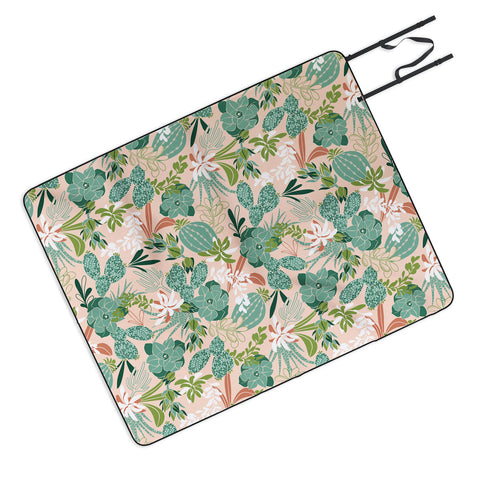 Heather Dutton Succulent Garden Blush Picnic Blanket