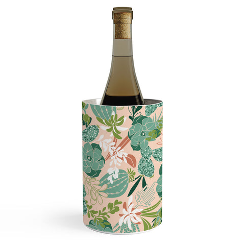 Heather Dutton Succulent Garden Blush Wine Chiller