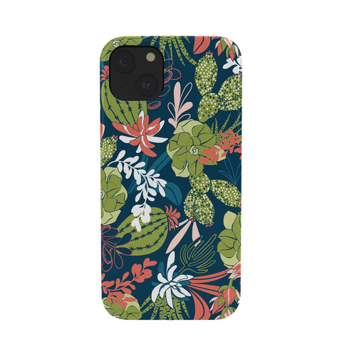Heather Dutton Succulent Garden Navy Phone Case