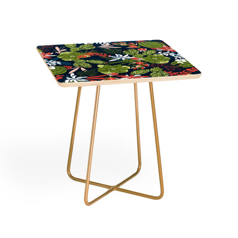 Heather Dutton Succulent Garden Navy Side Table
