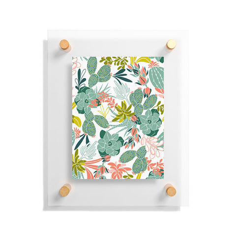 Heather Dutton Succulent Garden White Floating Acrylic Print