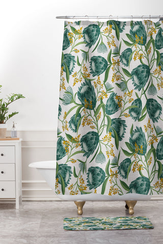 Heather Dutton Sugarbush Shower Curtain And Mat