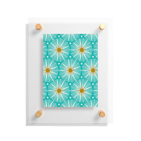 Heather Dutton Supernova Aqua Floating Acrylic Print
