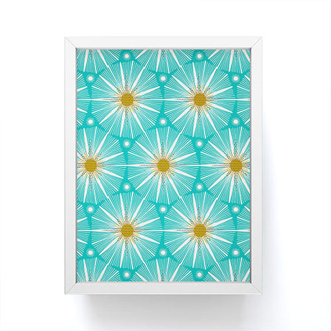 Heather Dutton Supernova Aqua Framed Mini Art Print