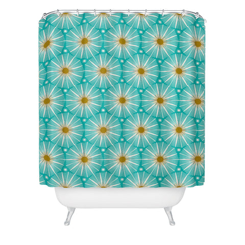 Heather Dutton Supernova Aqua Shower Curtain