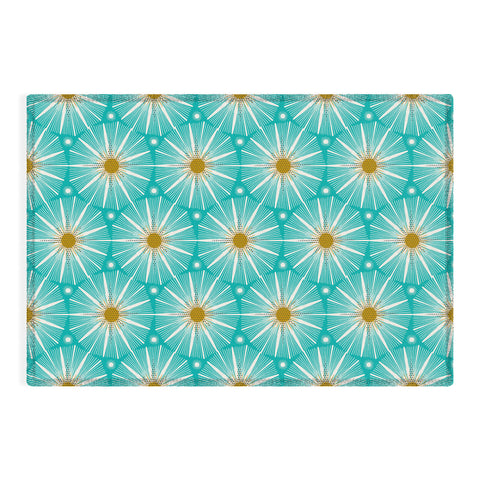 Heather Dutton Supernova Aqua Outdoor Rug