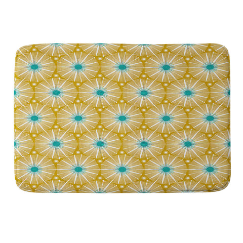 Heather Dutton Supernova Yellow Memory Foam Bath Mat