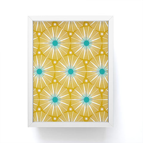 Heather Dutton Supernova Yellow Framed Mini Art Print