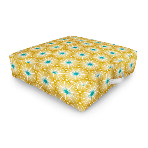 Heather Dutton Supernova Yellow Outdoor Floor Cushion