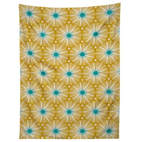 Heather Dutton Supernova Yellow Tapestry