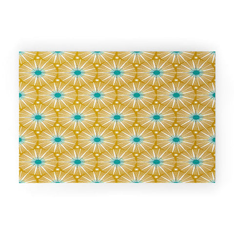 Heather Dutton Supernova Yellow Welcome Mat