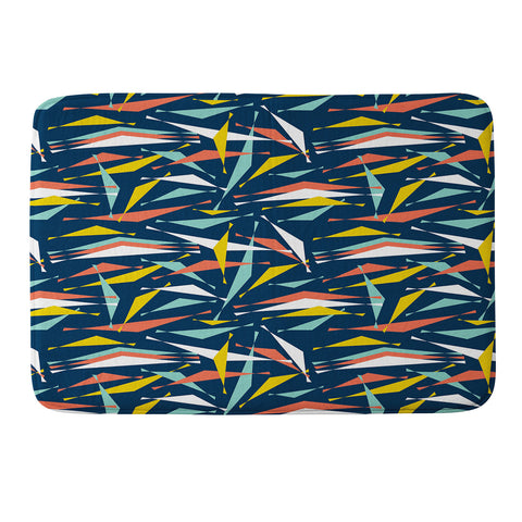 Heather Dutton Swizzlestick Party Girl Memory Foam Bath Mat