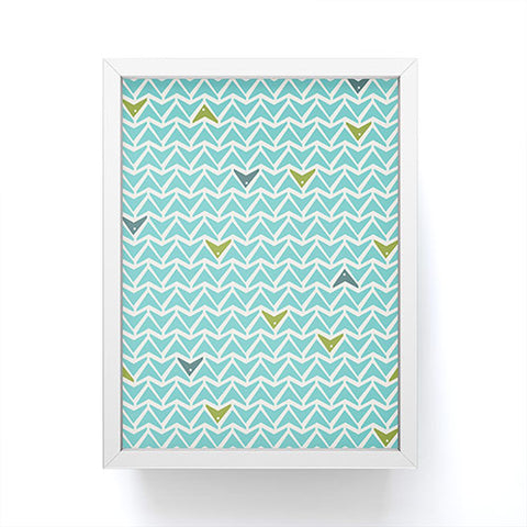 Heather Dutton Take Flight Aqua Framed Mini Art Print