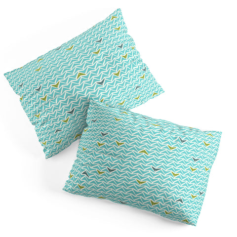 Heather Dutton Take Flight Aqua Pillow Shams