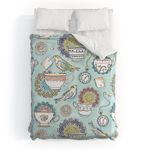 Heather Dutton Tea Time Duvet Cover