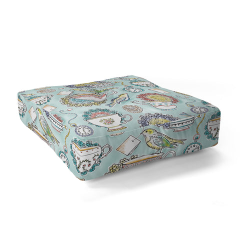 Heather Dutton Tea Time Floor Pillow Square