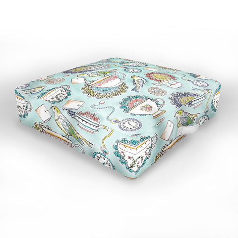 Heather Dutton Tea Time Outdoor Floor Cushion