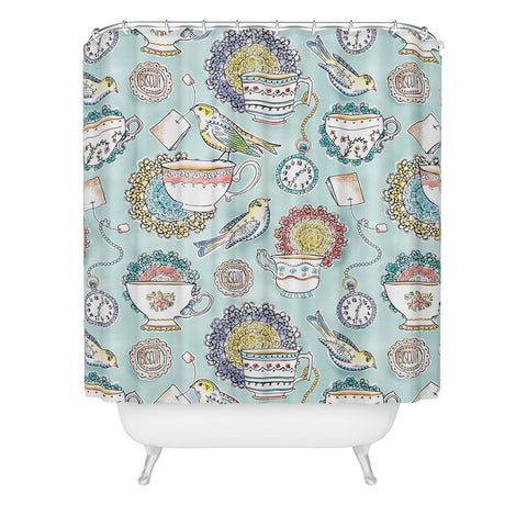 Heather Dutton Tea Time Shower Curtain