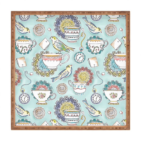 Heather Dutton Tea Time Square Tray
