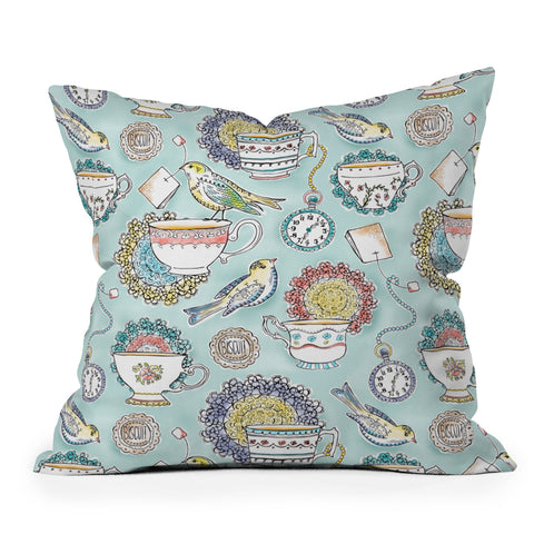 Heather Dutton Tea Time Throw Pillow