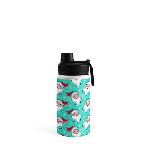 Heather Dutton Tis The Season Multi Pattern Aqua Water Bottle