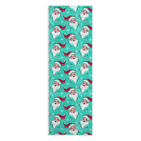 Heather Dutton Tis The Season Multi Pattern Aqua Yoga Towel