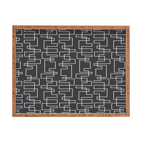 Heather Dutton Transit Black Rectangular Tray
