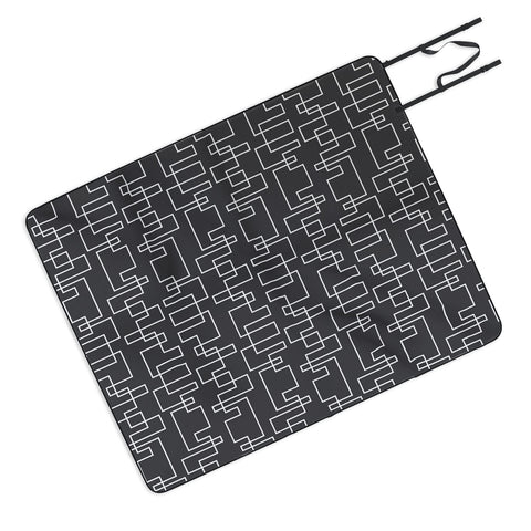 Heather Dutton Transit Black Picnic Blanket