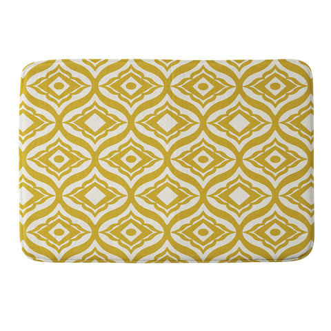 Heather Dutton Trevino Yellow Memory Foam Bath Mat