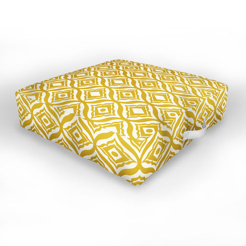 Heather Dutton Trevino Yellow Outdoor Floor Cushion