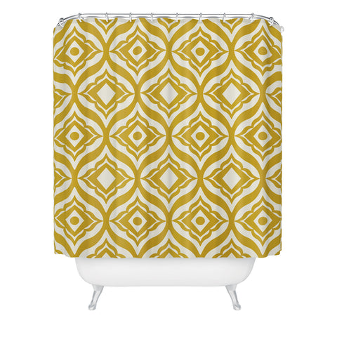 Heather Dutton Trevino Yellow Shower Curtain